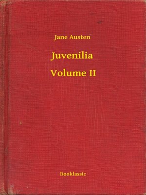 cover image of Juvenilia – Volume II